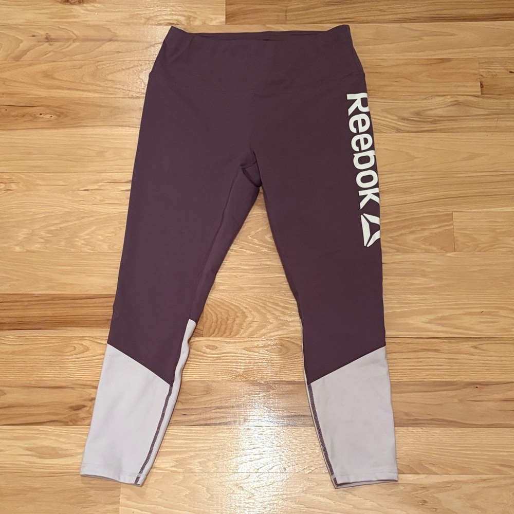 Reebok Purple and white leggings